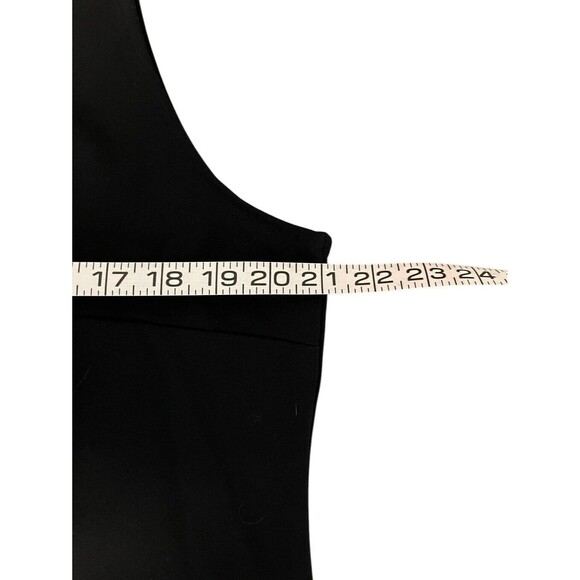 Talbots Black Velvet Cut Out Embroidered Bow Sleeveless Dress Size 16 NWT - Picture 10 of 12